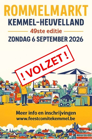 49ste rommel- en antiekmarkt Kemmel VOLZET !