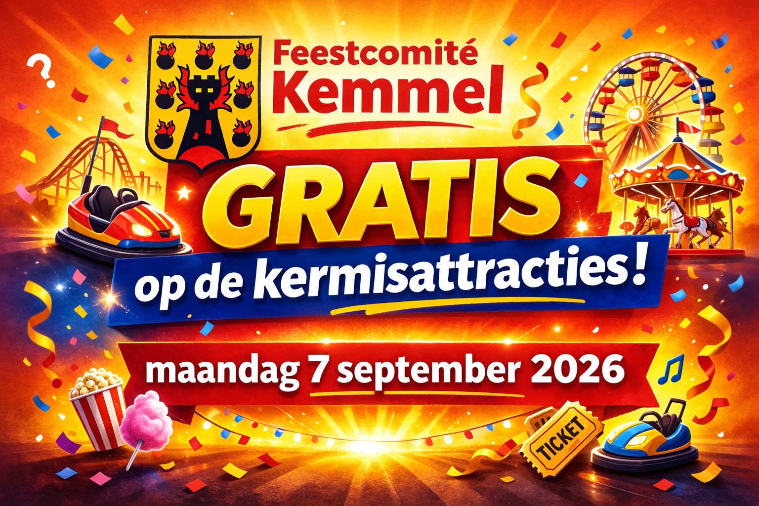 Gratis gebruik van alle kermisattracties