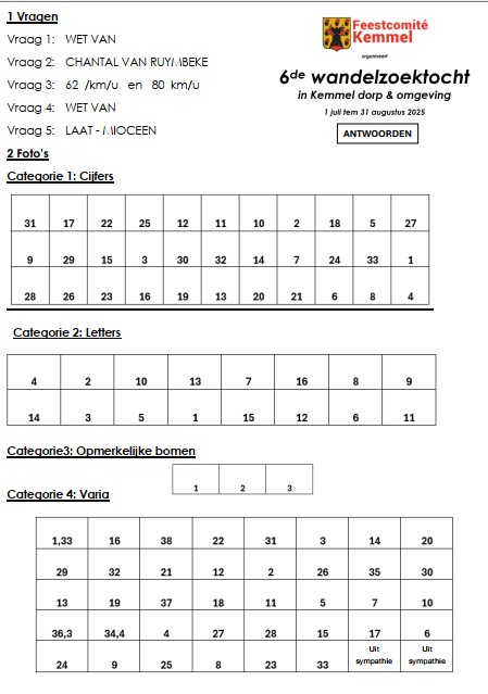 Wandelzoektocht 2025